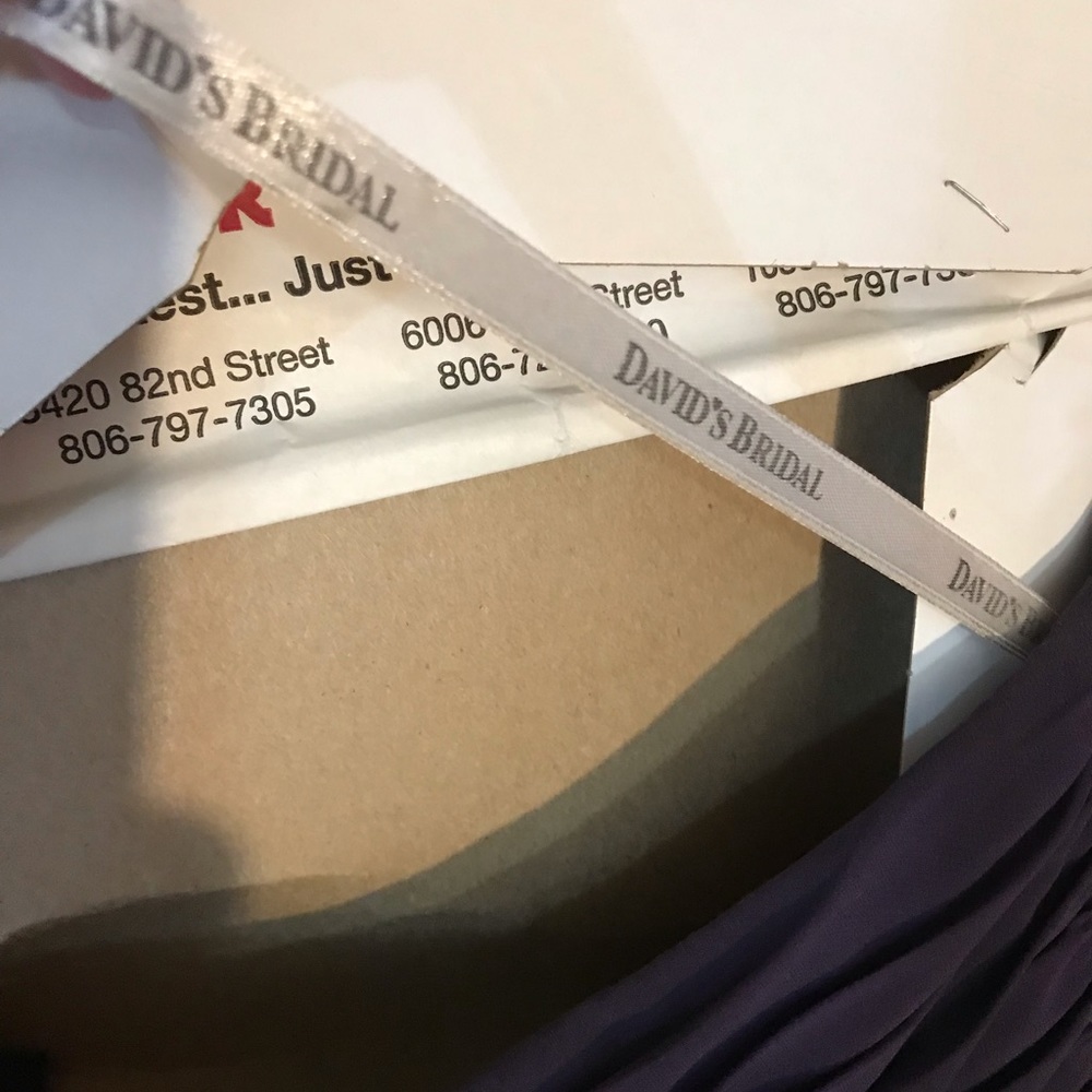 David’s Bridal Purple High Low Dress - Picture 6 of 6